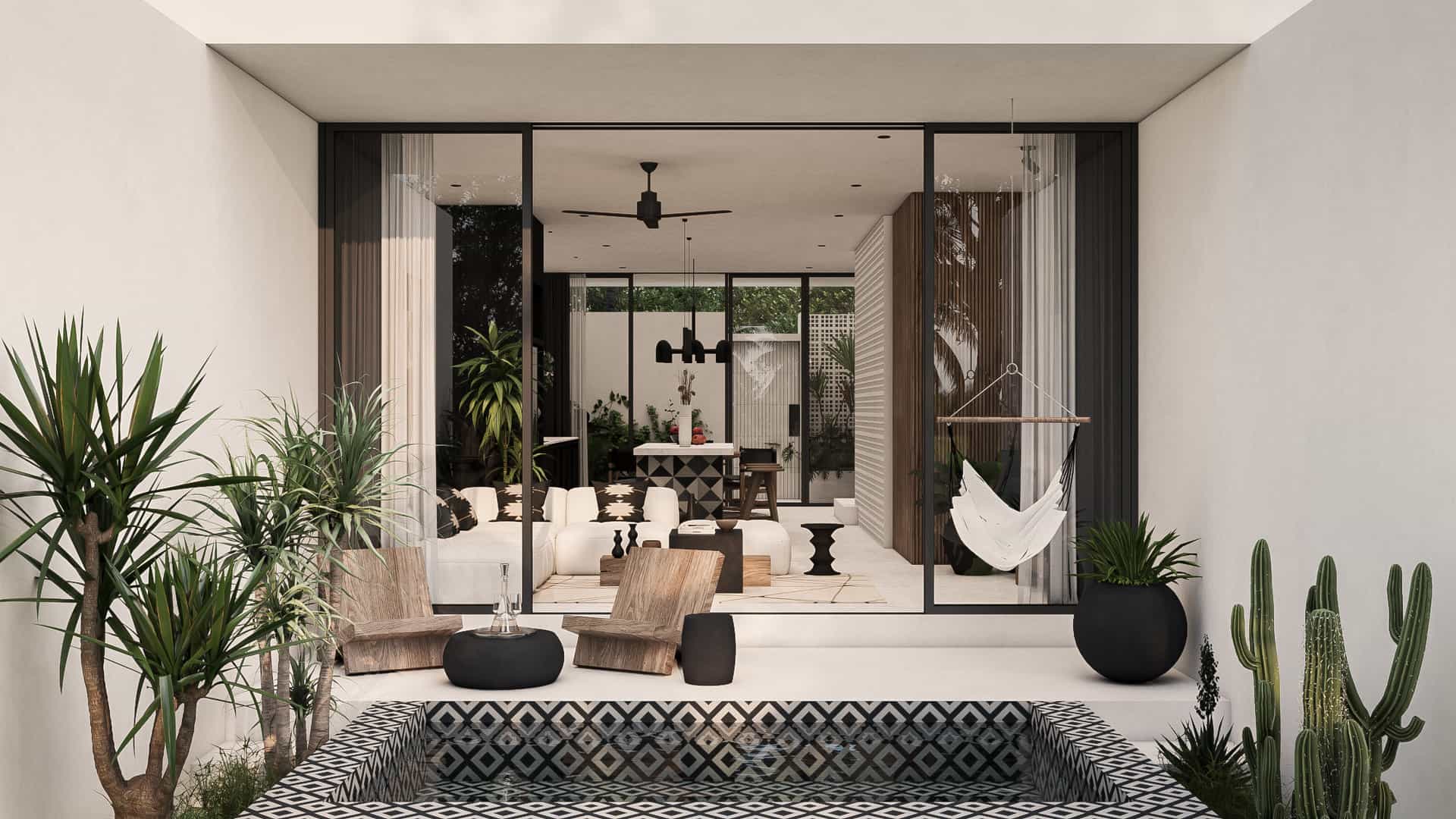 TULUM INSPIRED 2 BEDROOM VILLA FOR SALE LEASEHOLD IN TUMBAK BAYUH BE-745 